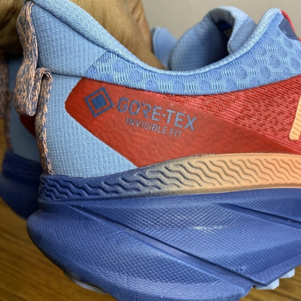 Hoka Women's Red and Light Blue Athletic Shoes - Picture 9 of 15